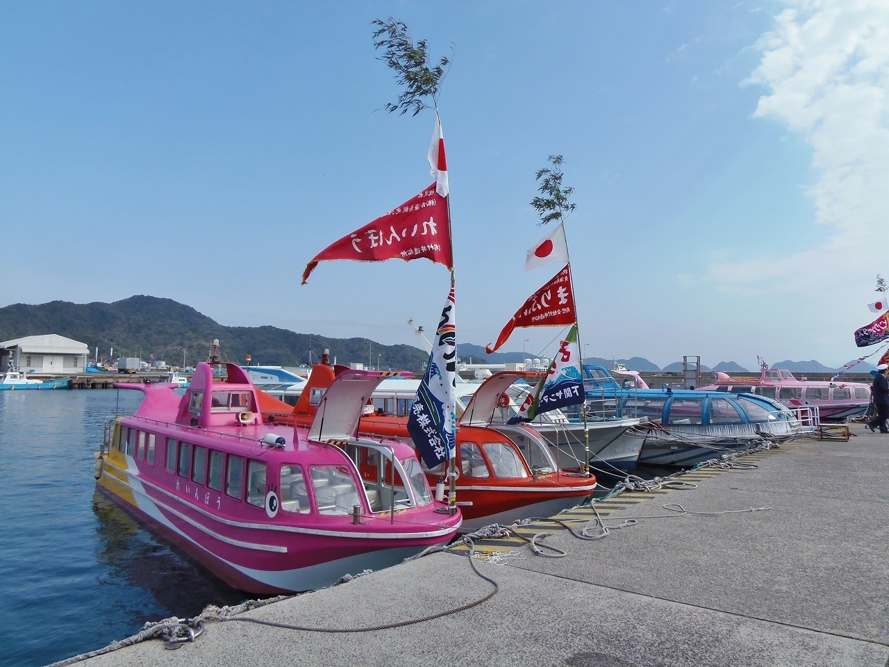 山口県長門市仙崎 青海島観光船 海上交通安全祈願祭 山口県 長門市 今が旬